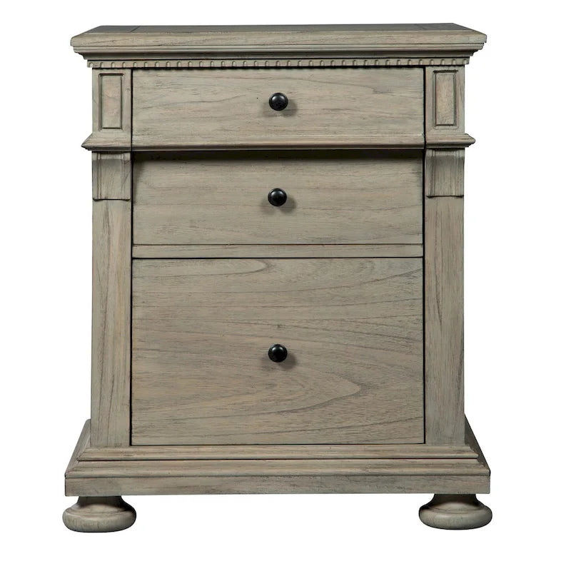 Hekman Executive Desk File Cabinet in Driftwood - image 2