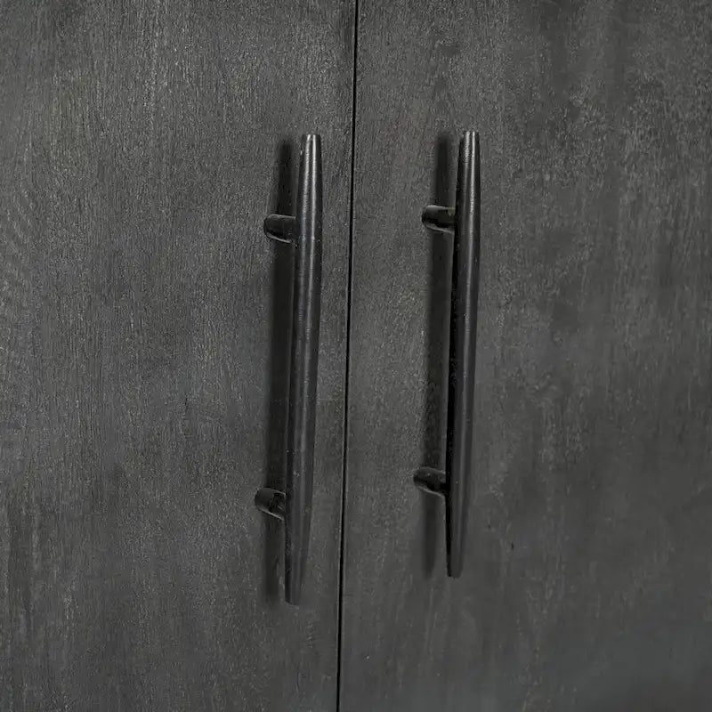 Sparrow Solid Wood 4 Door Sideboard - Gray - Dining Table - image 5