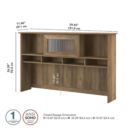 Cabot 60W Hutch by Bush Furniture