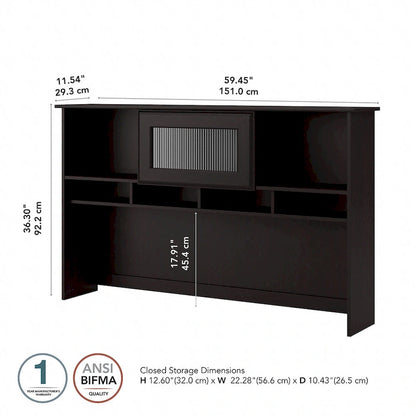 Cabot 60W Hutch by Bush Furniture