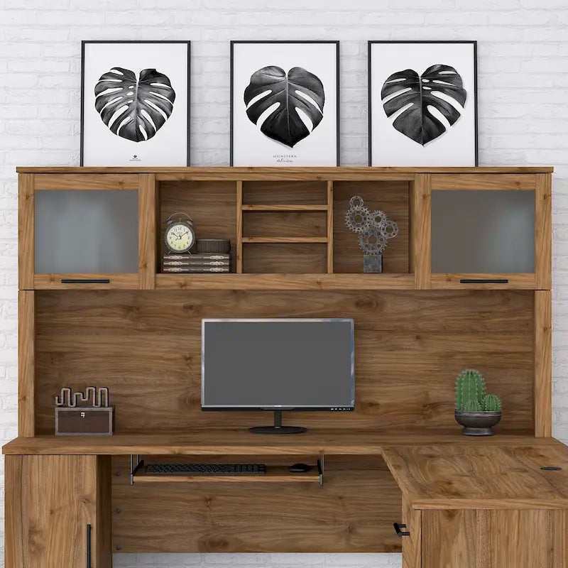 Bush Furniture Somerset Hutch for L-shaped Desk