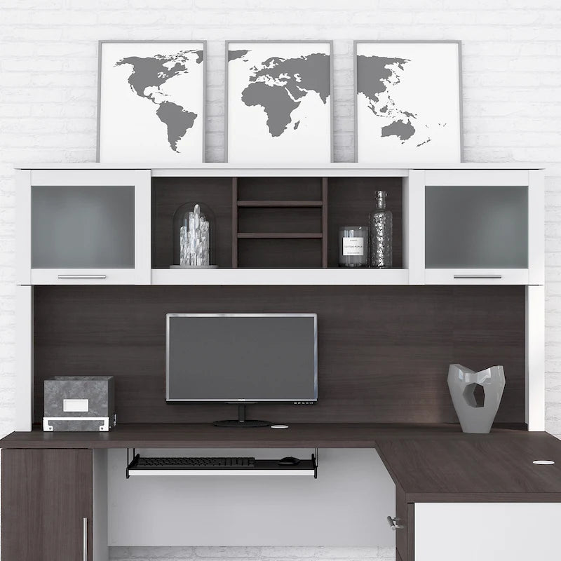 Bush Furniture Somerset Hutch for L-shaped Desk