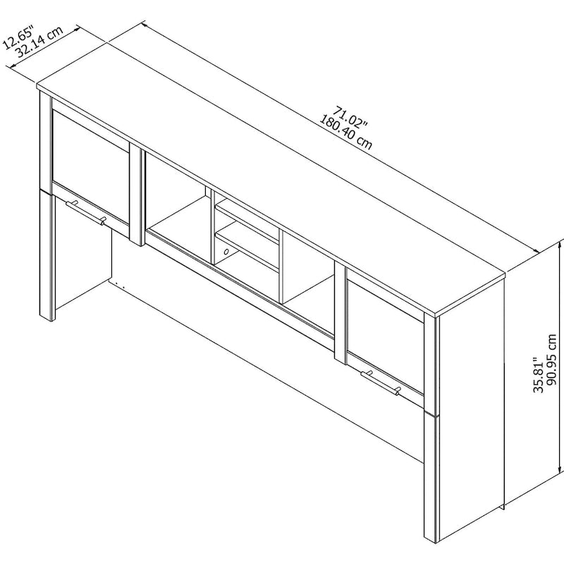 Bush Furniture Somerset Hutch for L-shaped Desk