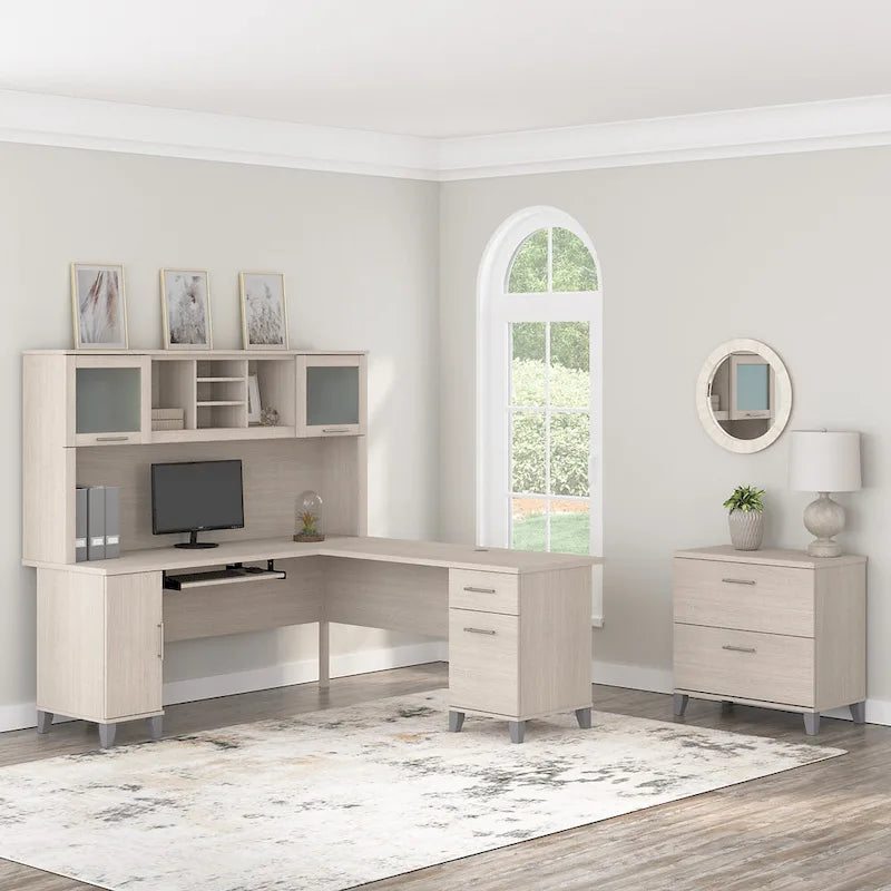 Bush Furniture Somerset Hutch for L-shaped Desk