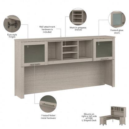 Bush Furniture Somerset Hutch for L-shaped Desk