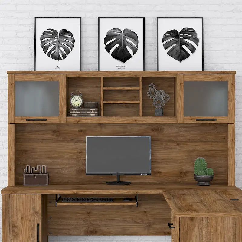Bush Furniture Somerset Hutch for L-shaped Desk