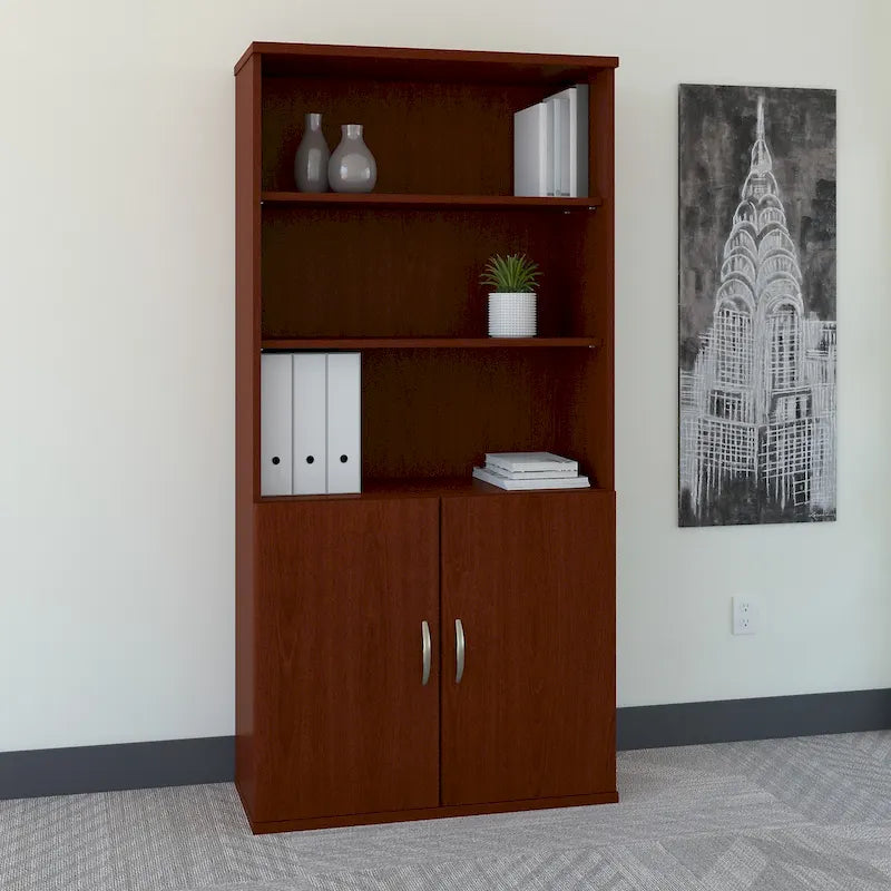 Series C 36W 5 Shelf Bookcase with Doors by Bush Business Furniture