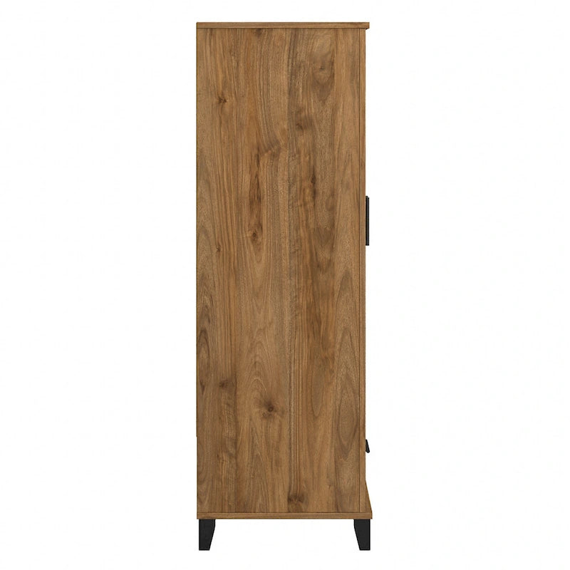 Somerset Tall Entryway Cabinet with Doors and Drawer by Bush Furniture