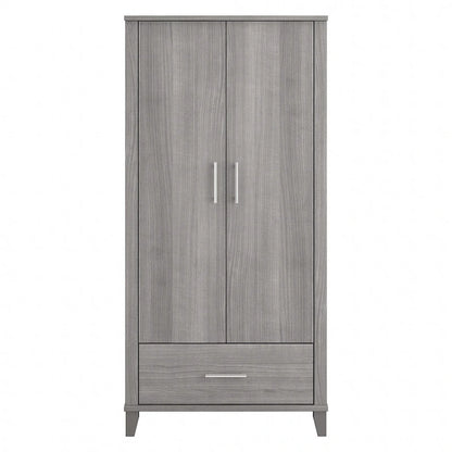 Somerset Tall Entryway Cabinet with Doors and Drawer by Bush Furniture