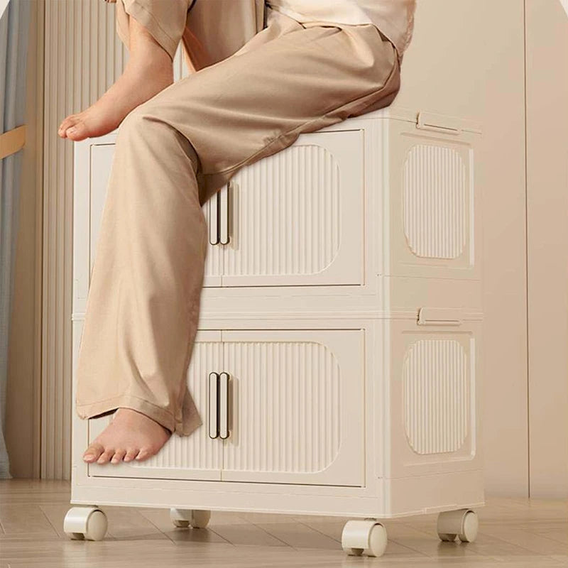 19.69 Side Wide Folding Storage Cabinet