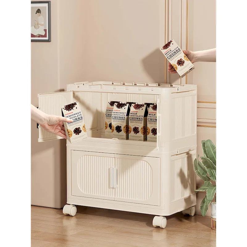 19.69 Side Wide Folding Storage Cabinet