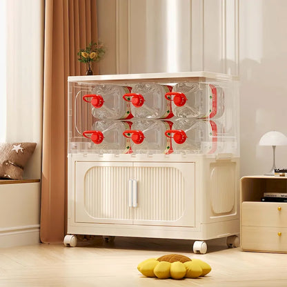 19.69 Side Wide Folding Storage Cabinet