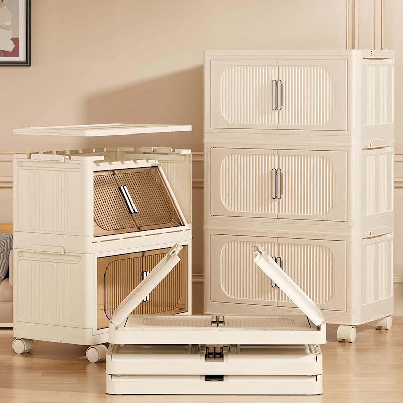 19.69 Side Wide Folding Storage Cabinet