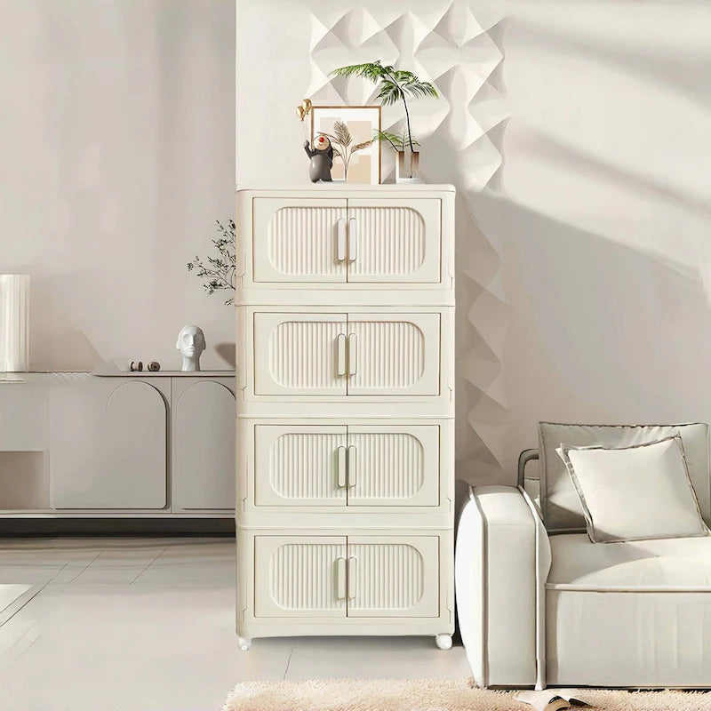 19.69 Side Wide Folding Storage Cabinet