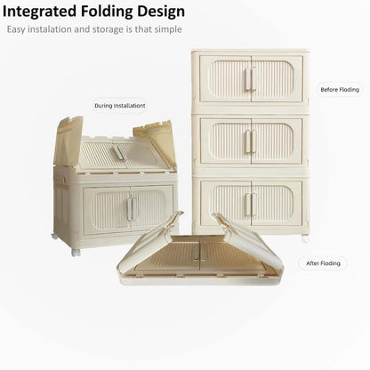 19.69 Side Wide Folding Storage Cabinet