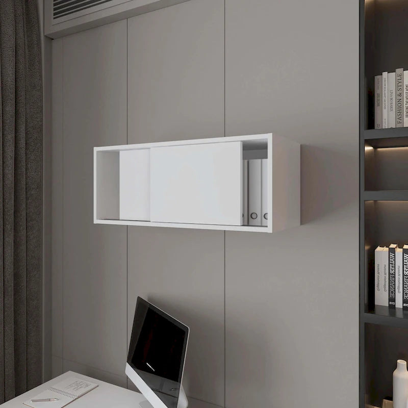 Floating Cabinet with Sliding Door