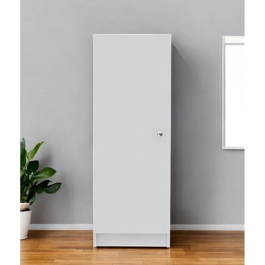 HomeRoots 47 White Wood Pantry Or Storage Closet - 16.9' X '47.4' X '12.3