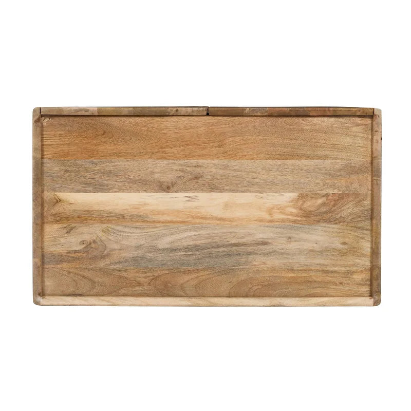 28W Accent Sideboard Cabinet with Storage with Fluted Design and Adjustable Shelf - N/A