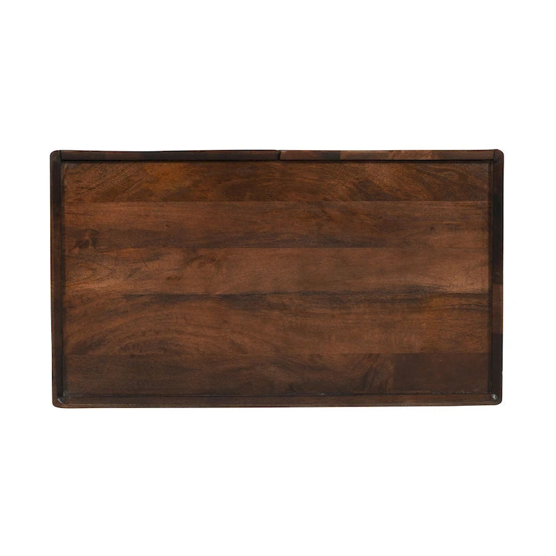 28W Accent Sideboard Cabinet with Storage with Fluted Design and Adjustable Shelf - N/A