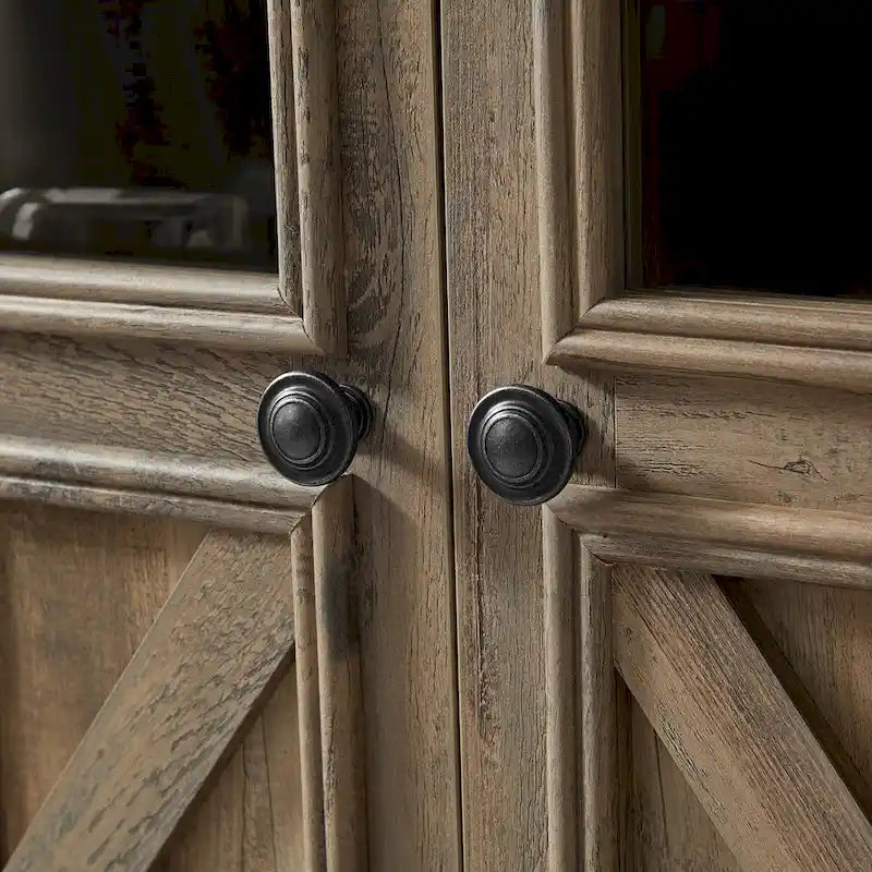 Farmhouse Sideboard Buffet Cabinet with Storage with 3 Doors, Kitchen Storage Cabinet, Coffee Bar Cabinet with Adjustable Shelf