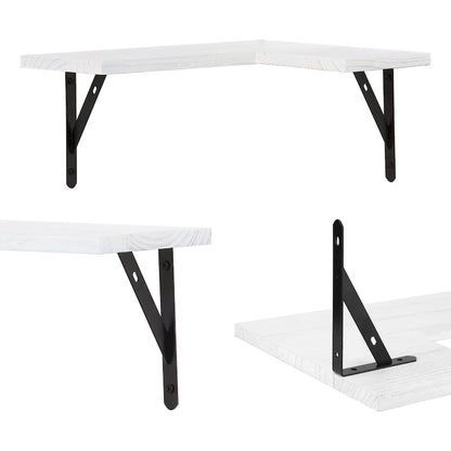 Wood Floating Shelves Set of XX, Wall Mounted Shelves for Bathroom Bedroom Living Room, and Kitchen Wall Decor 16*11.4in