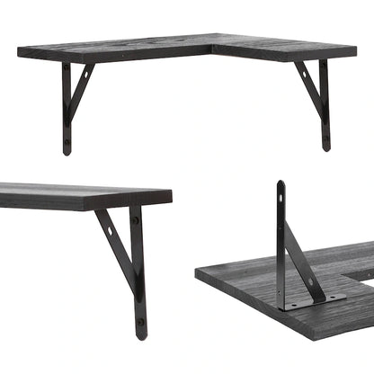 Wood Floating Shelves Set of XX, Wall Mounted Shelves for Bathroom Bedroom Living Room, and Kitchen Wall Decor 16*11.4in