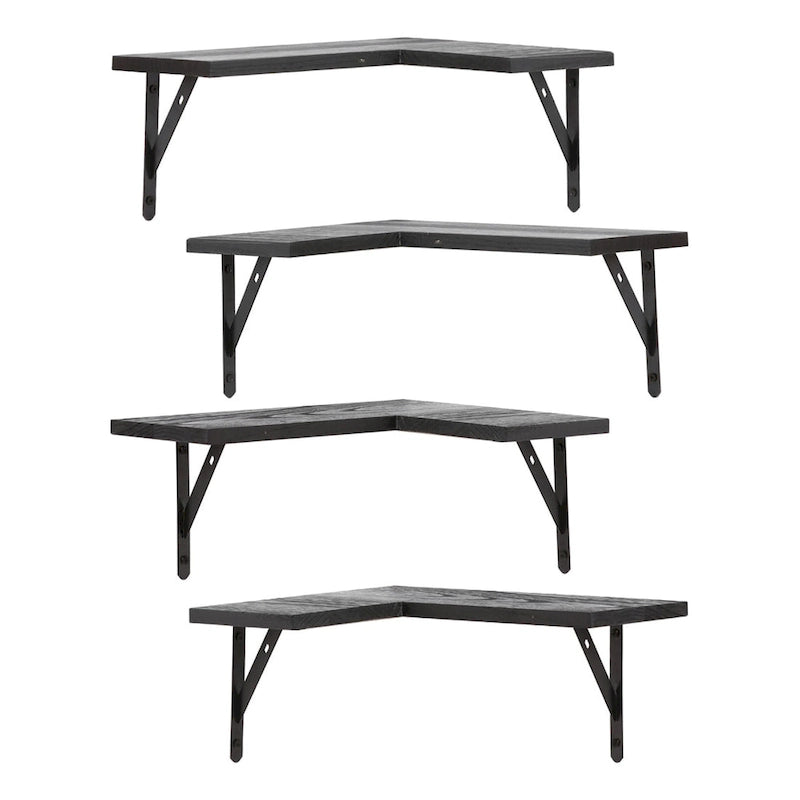 Wood Floating Shelves Set of XX, Wall Mounted Shelves for Bathroom Bedroom Living Room, and Kitchen Wall Decor 16*11.4in