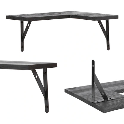 Wood Floating Shelves Set of XX, Wall Mounted Shelves for Bathroom Bedroom Living Room, and Kitchen Wall Decor 16*11.4in