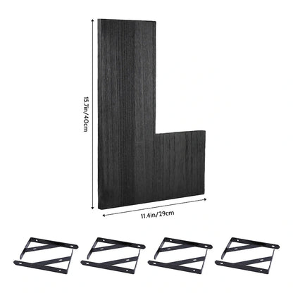 Wood Floating Shelves Set of XX, Wall Mounted Shelves for Bathroom Bedroom Living Room, and Kitchen Wall Decor 16*11.4in