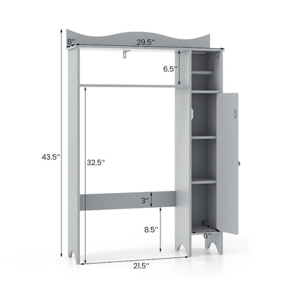 Costway Over the Toilet Storage Cabinet with Toilet Paper Holder