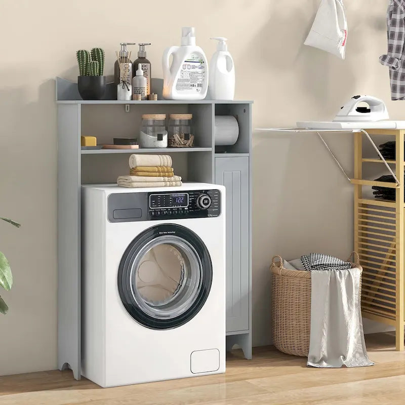 Costway Over the Toilet Storage Cabinet with Toilet Paper Holder