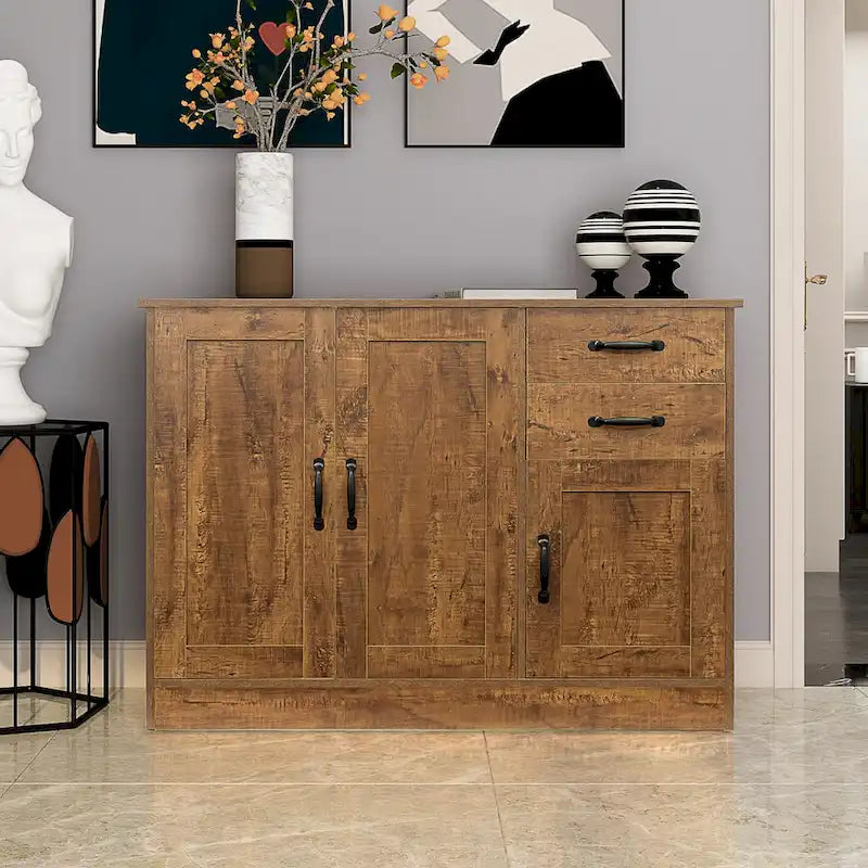 43.3 Inch Modern Wood Buffet Sideboard with 2 doors