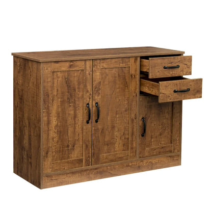 43.3 Inch Modern Wood Buffet Sideboard with 2 doors
