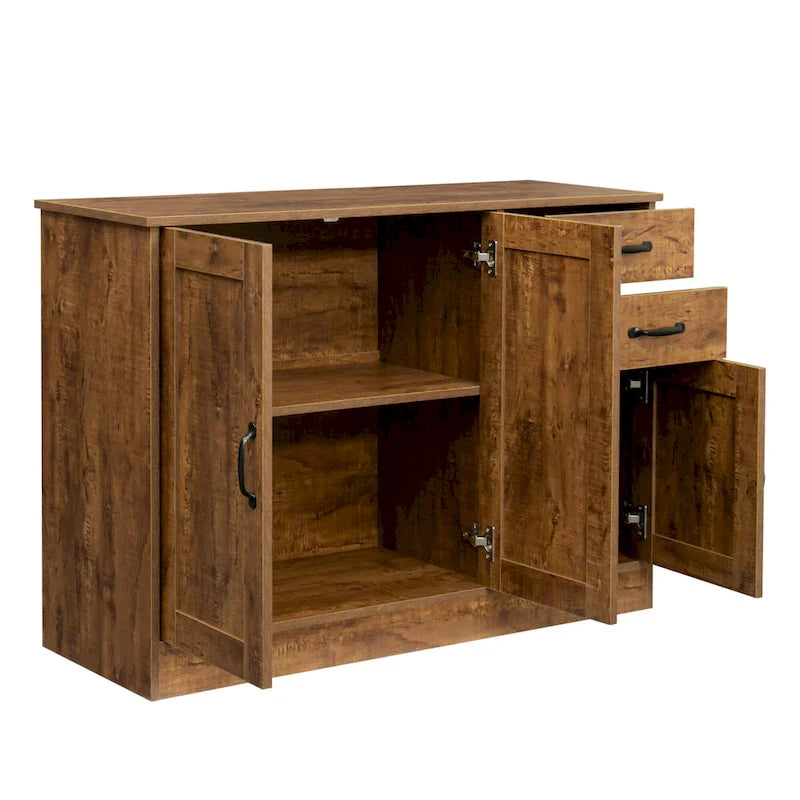 43.3 Inch Modern Wood Buffet Sideboard with 2 doors