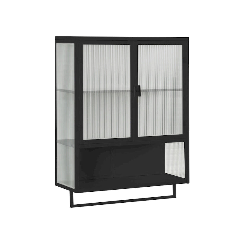 23.62Glass Doors Modern Two-door Wall Cabinet