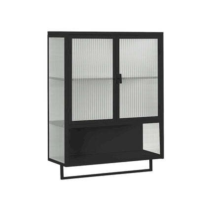 23.62Glass Doors Modern Two-door Wall Cabinet