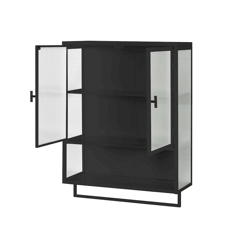 23.62Glass Doors Modern Two-door Wall Cabinet