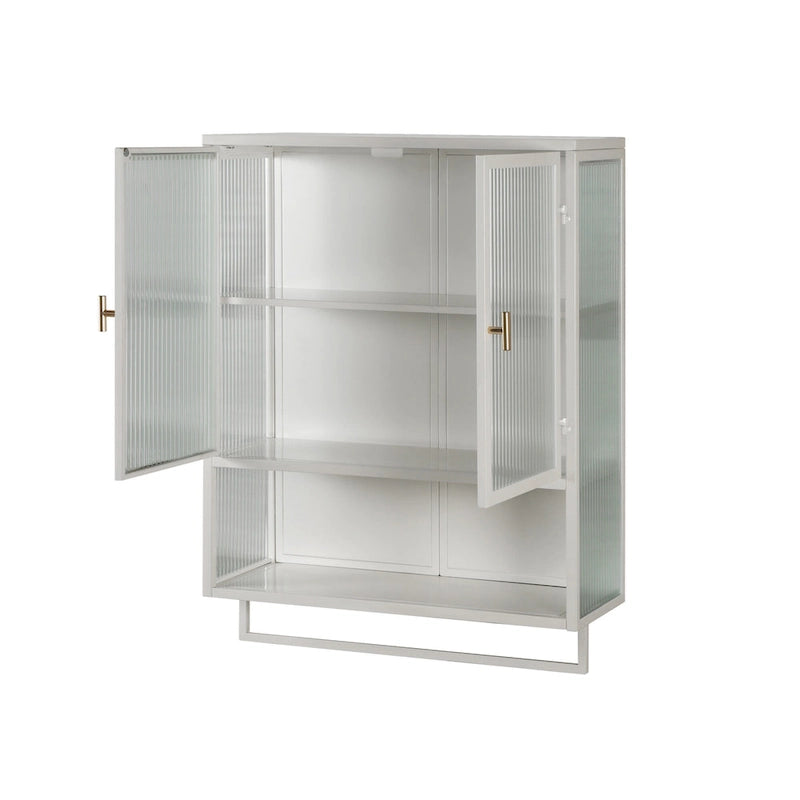 23.62Glass Doors Modern Two-door Wall Cabinet