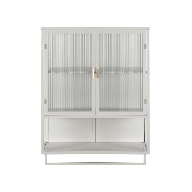 23.62Glass Doors Modern Two-door Wall Cabinet