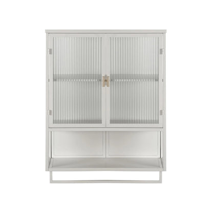23.62Glass Doors Modern Two-door Wall Cabinet