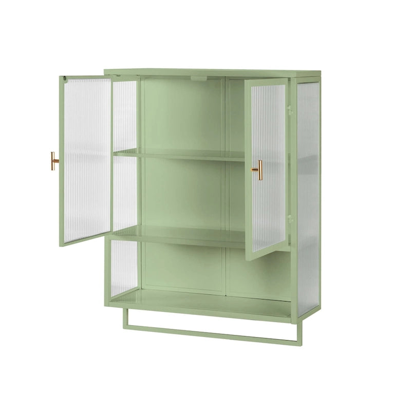 23.62Glass Doors Modern Two-door Wall Cabinet