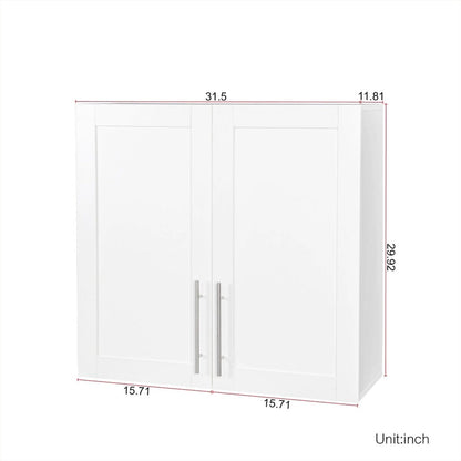 Stackable Storage Cabinet, White