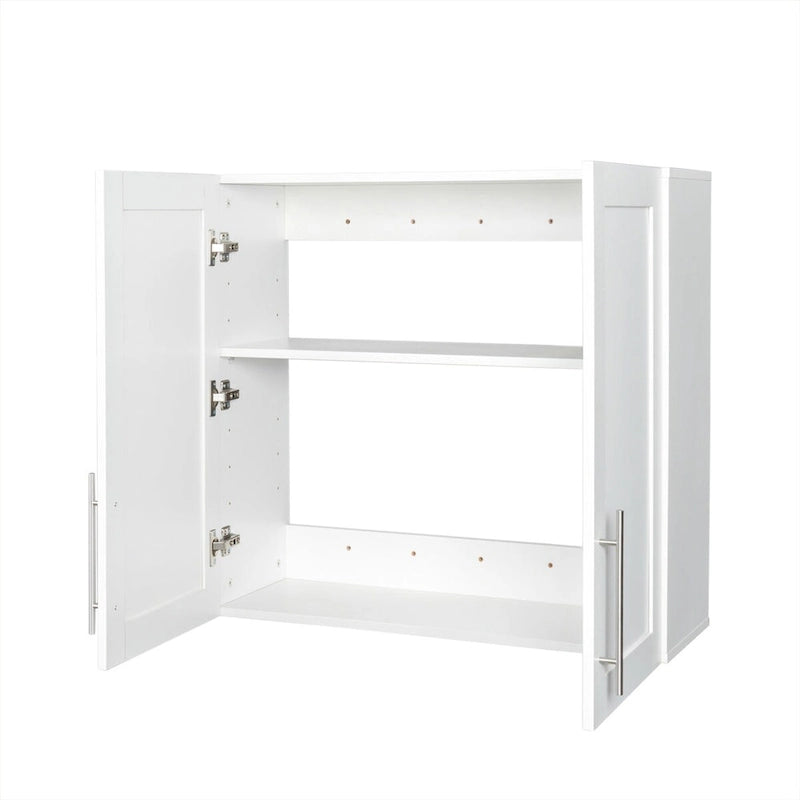 Stackable Storage Cabinet, White