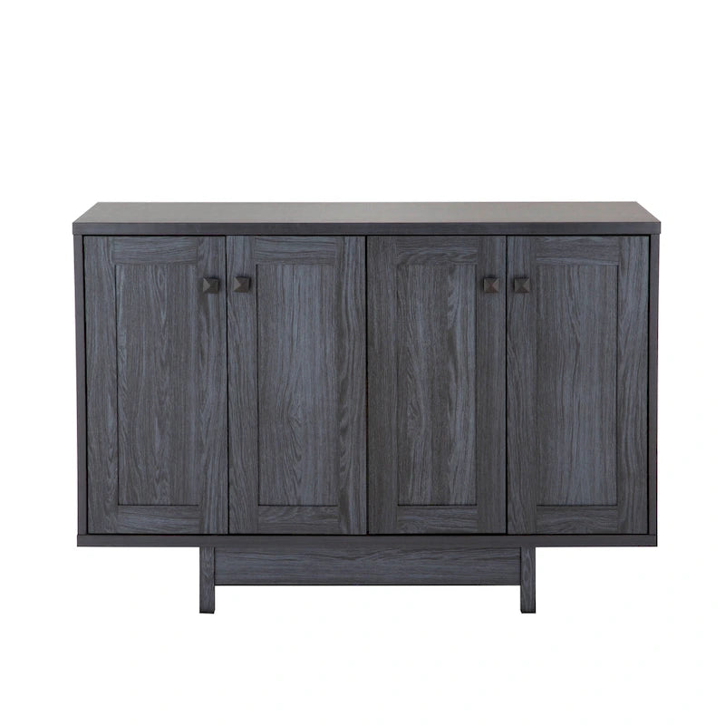 Q-Max 47W Sideboard Storage Cabinet, Dining Server Cupboard Buffet Table with Two Storage Cabinets