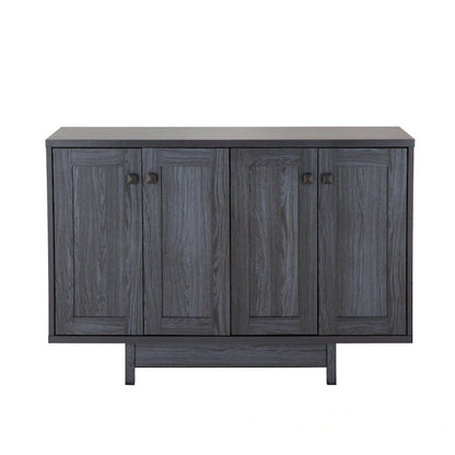 Q-Max 47W Sideboard Storage Cabinet, Dining Server Cupboard Buffet Table with Two Storage Cabinets