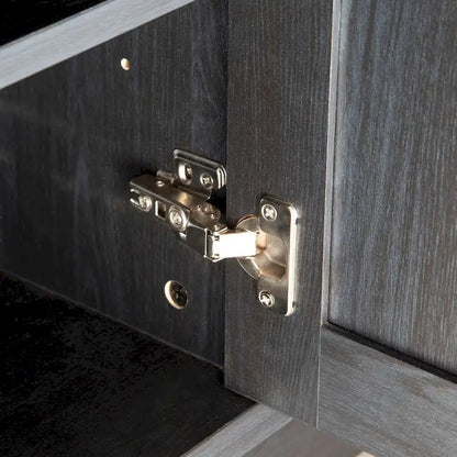 Q-Max 47W Sideboard Storage Cabinet, Dining Server Cupboard Buffet Table with Two Storage Cabinets