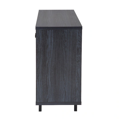 Q-Max 47W Sideboard Storage Cabinet, Dining Server Cupboard Buffet Table with Two Storage Cabinets