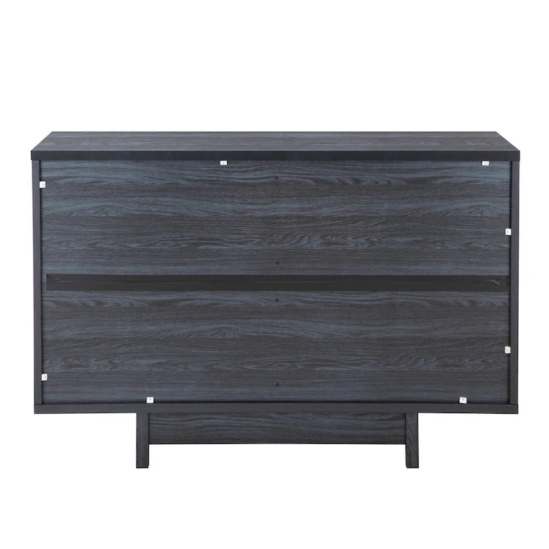 Q-Max 47W Sideboard Storage Cabinet, Dining Server Cupboard Buffet Table with Two Storage Cabinets