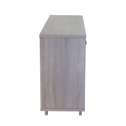 Q-Max 47W Sideboard Storage Cabinet, Dining Server Cupboard Buffet Table with Two Storage Cabinets