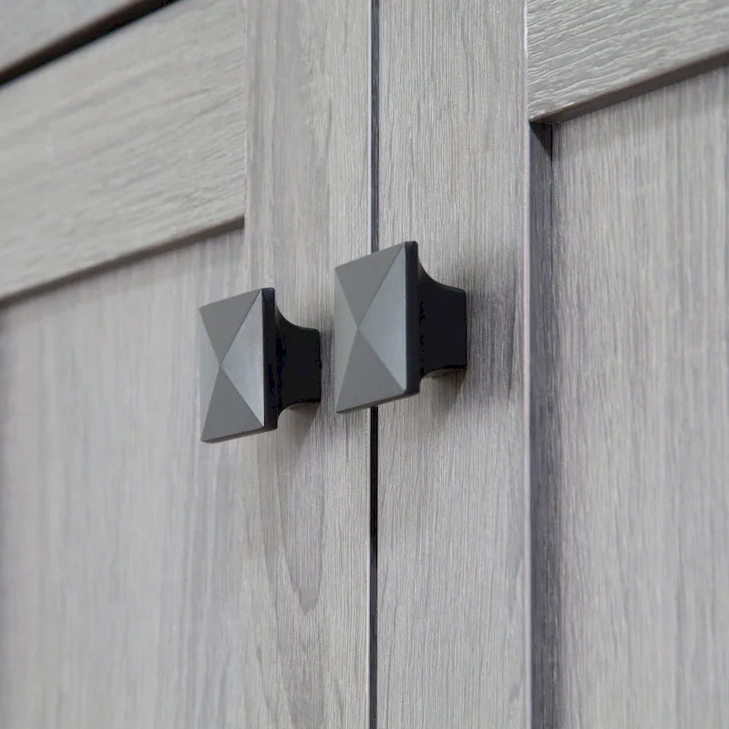 Q-Max 47W Sideboard Storage Cabinet, Dining Server Cupboard Buffet Table with Two Storage Cabinets